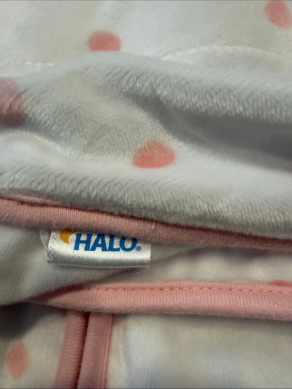 Halo fleece girls sleep sack swaddle size small .